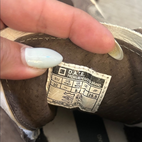 D.A.T.E Premium Sneakers Brand Brown High-Top Women's Sneakers - Picture 9 of 9